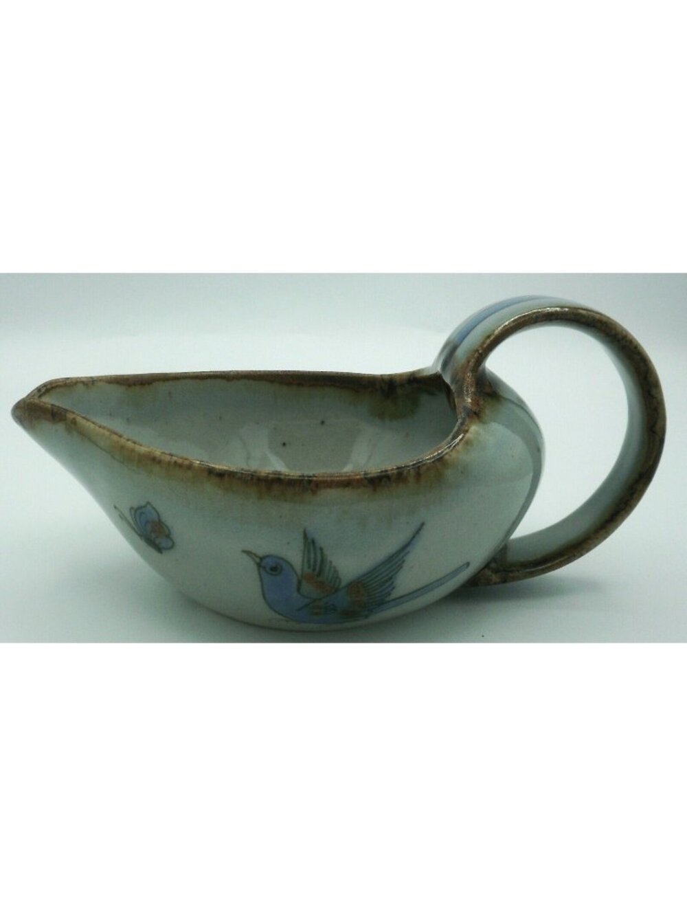 Ken Edwards Studios Tonala Gravy Boat Birds Butterflies Palamar Mexico